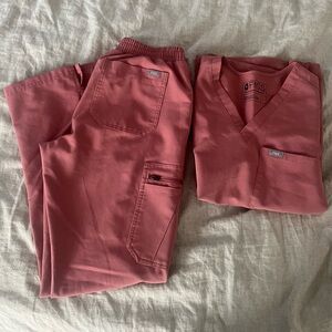 Figs Scrubs Mauve Set